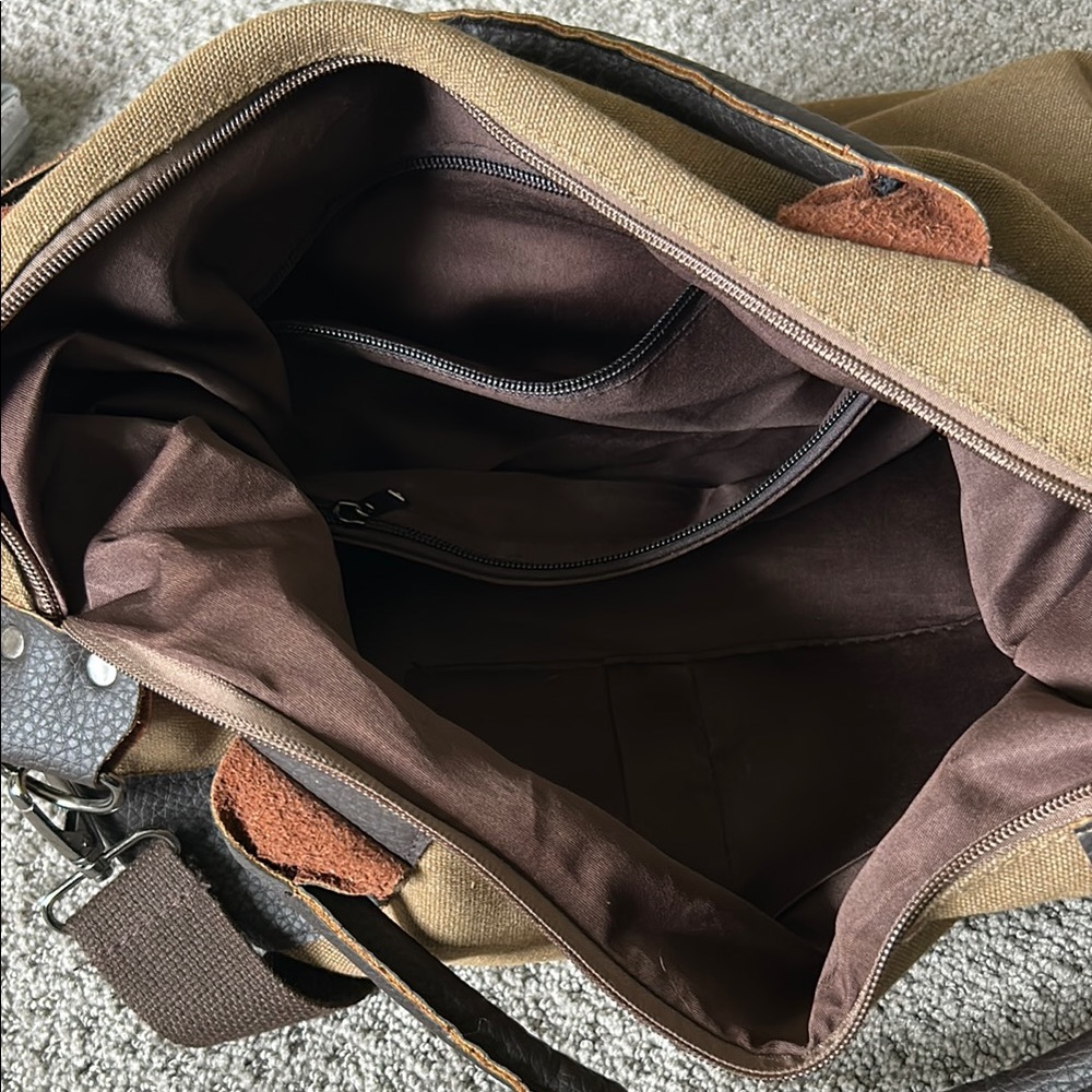 Brown and Black Men's Bag - Picture 3 of 3